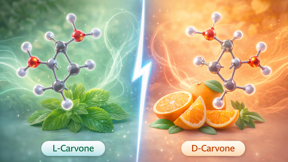 Difference between L-carvone and D-carvone